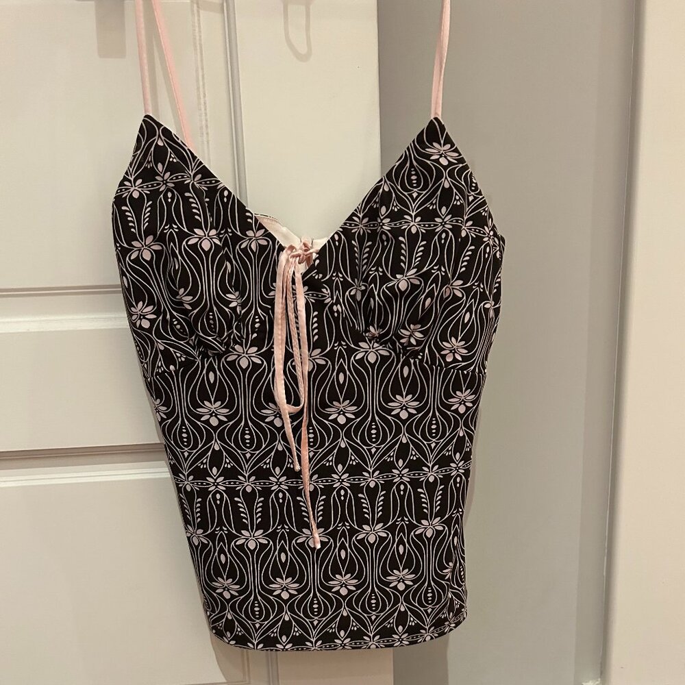 Set  top and skirt by Maria Bianca Nero:  brown and pink cute  S